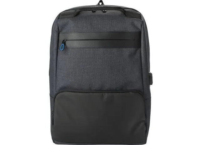 Romy Schwarzer PVC Rucksack mit Anti-Diebstahl Technologie TK Gruppe® Grosshandel 