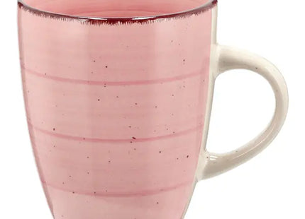 Rosa Keramikbecher, ca. 11cmH - Stilvolles Geschirr für Kaffee, Tee oder Getränke TK Gruppe® Grosshandel 