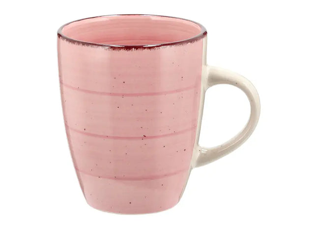 Rosa Keramikbecher, ca. 11cmH - Stilvolles Geschirr für Kaffee, Tee oder Getränke TK Gruppe® Grosshandel 