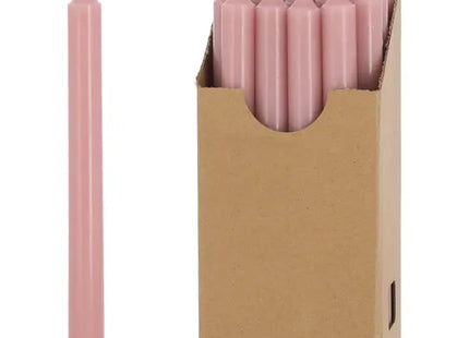 Rosa Stabkerzen, 22cm, 20er Pack im Display - Elegante Tischbeleuchtung TK Gruppe® Grosshandel 