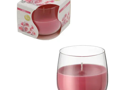 Rosen-Duftkerze im Glas, präsentiert in eleganter Showbox - Ideales Geschenk TK Gruppe® Grosshandel 