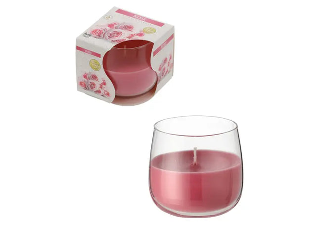 Rosen-Duftkerze im Glas, präsentiert in eleganter Showbox - Ideales Geschenk TK Gruppe® Grosshandel 