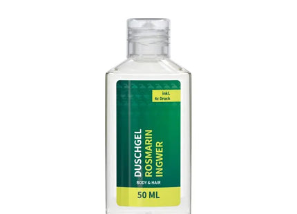 Rosmarin-Ingwer Duschgel 50ml, belebende Reinigung, Body Label TK Gruppe® Grosshandel 