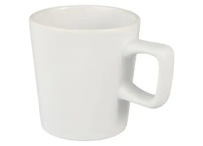Ross 280 ml Keramiktasse - Weiß, Hochwertiger Becher, Spülmaschinenfest, Stilvolles Design TK Gruppe® Grosshandel 