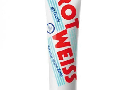 Rot-Weiß Zahnpasta, 75ml - Doppelwirkung für Weißere Zähne und Schutz TK Gruppe® Grosshandel 