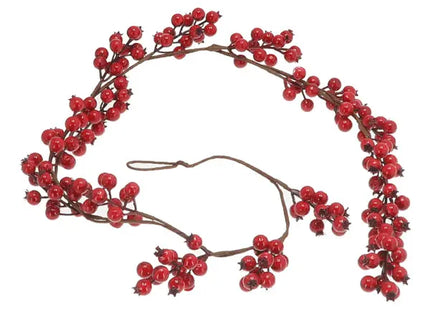 Rote Beerengirlande, Festliche Dekoration, Ca. 120cm Länge TK Gruppe® Grosshandel 