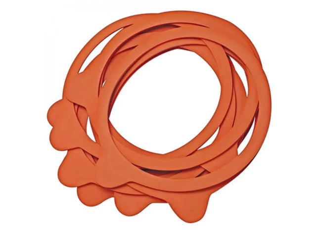Rote Einmachringe 94x108mm, 10 Stück mit Euroloch – Dichtungsringe für Konserven TK Gruppe® Grosshandel 