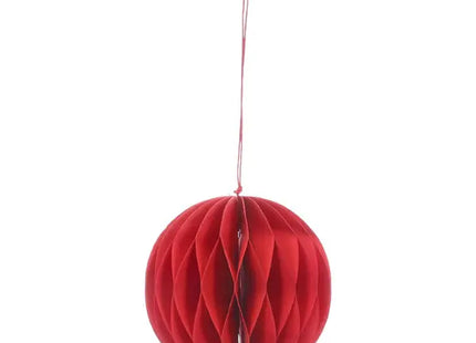 Rote Honeycomb Girlande Rund - 150cm Länge, Festliche Dekoration TK Gruppe® Grosshandel 