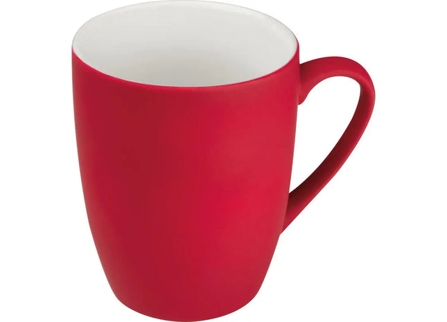 Rote Porzellantasse, Gummiert, 300ml, Restposten TK Gruppe® Grosshandel 
