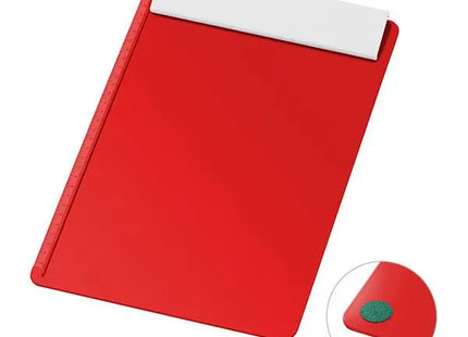 Rote Schreibplatte DIN A4 (ohne Papier) Weißes Klemmbrett für professionelle Anwendungen TK Gruppe® Grosshandel 