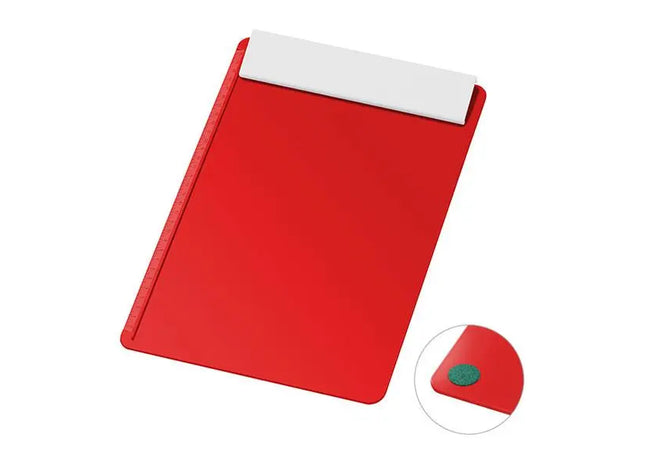 Rote Schreibplatte DIN A4 (ohne Papier) Weißes Klemmbrett für professionelle Anwendungen TK Gruppe® Grosshandel 