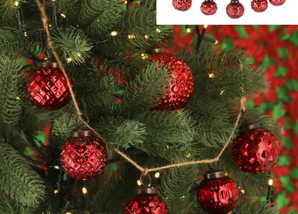 Rote Weihnachtsgirlande mit Kugeln – Festliches Ornament, 50cm TK Gruppe® Grosshandel 