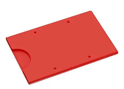 Rote starre Kreditkartenhülle Robuster Kartenschutz mit stilvollem Design und RFID-Schutz TK Gruppe® Grosshandel 