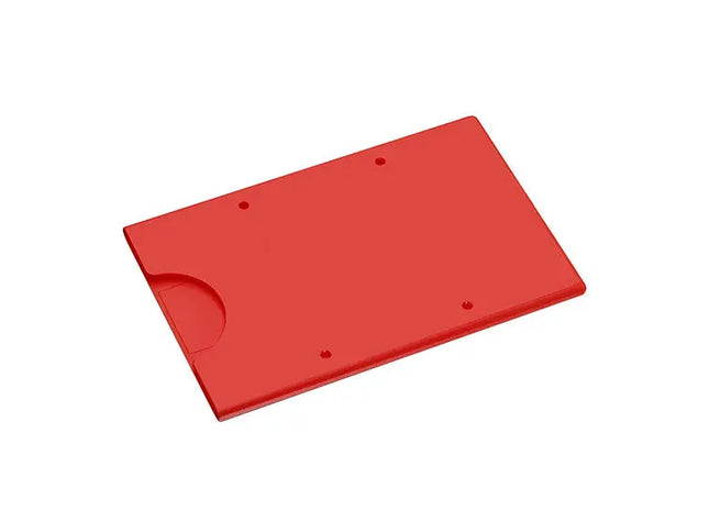 Rote starre Kreditkartenhülle Robuster Kartenschutz mit stilvollem Design und RFID-Schutz TK Gruppe® Grosshandel 