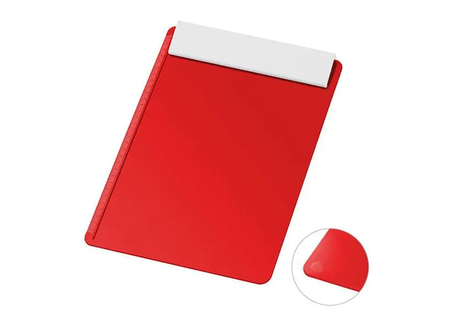 Rote und weiße Schreibplatte DIN A4 (ohne Papier, dünne Wandung) Leichtes, robustes Klemmbrett TK Gruppe® Grosshandel 