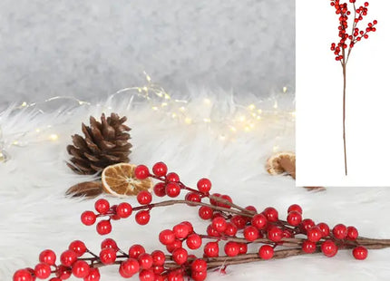 Roter Beerenzweig, Dekoratives Element, Ca. 75cm Hoch TK Gruppe® Grosshandel 