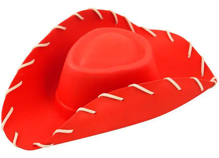 Roter Eva Cowboy Hut für Kinder - Leichtes Western Kostümzubehör TK Gruppe® Grosshandel 
