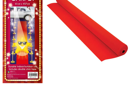 Roter Teppich 61cm x 457cm - Langlebig, Stilvoll, Großformat TK Gruppe® Grosshandel 