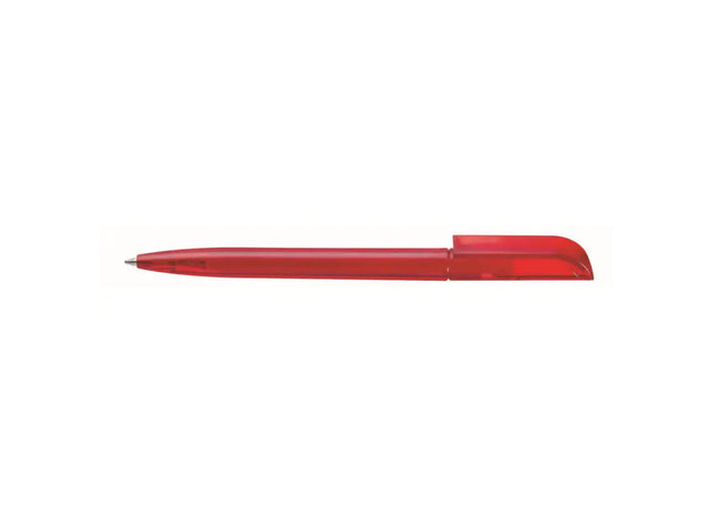 Roter Twisty Frozen Drehkugelschreiber: Eleganter Stift, reibungslose Drehmechanik, stilvolles Design TK Gruppe® Grosshandel 