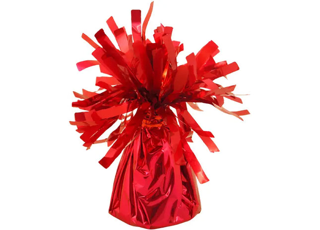 Rotes Folien Ballongewicht, 85G - Standfester Ballonhalter TK Gruppe® Grosshandel 