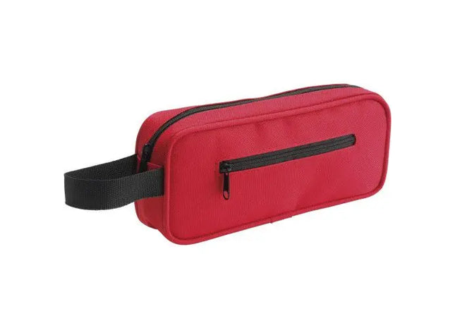 Rotes Stifteetui Iago aus strapazierfähigem Polyester - Perfekt zur Aufbewahrung von Schreibutensilien TK Gruppe® Grosshandel 