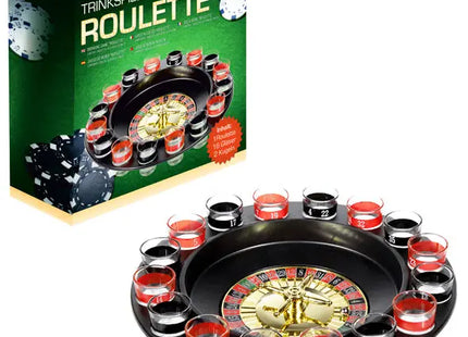 Roulette Trinkspiel – Spaßgarant für Erwachsene, Durchmesser ca. 29cm TK Gruppe® Grosshandel 