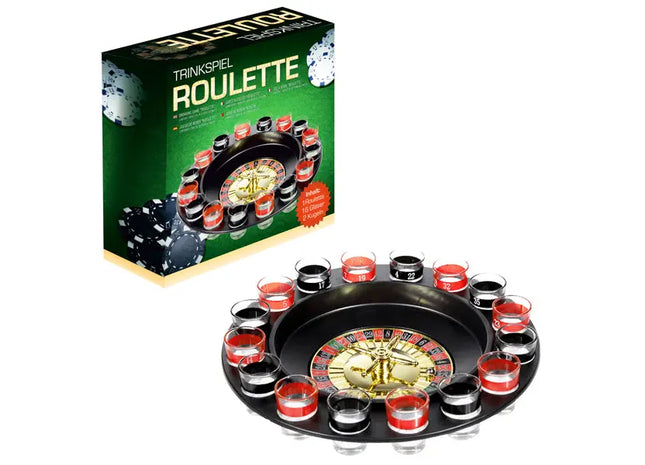Roulette Trinkspiel – Spaßgarant für Erwachsene, Durchmesser ca. 29cm TK Gruppe® Grosshandel 