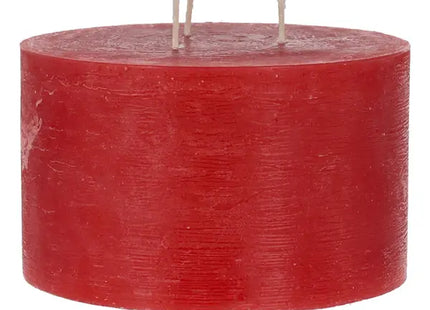 Rubinrote Dreidocht-Kerze, Durchmesser 15cm - Opulente Beleuchtung TK Gruppe® Grosshandel 