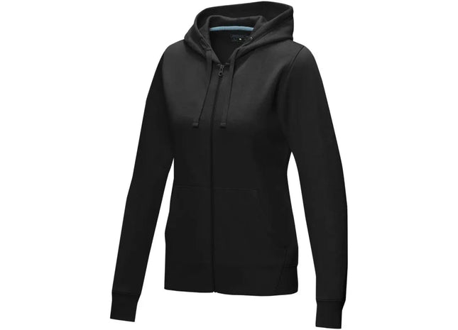 Ruby Damen Hoodie, Bio-Material GOTS, Durchgehender Reißverschluss TK Gruppe® Grosshandel 