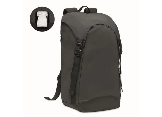 Rucksack 190T Polyester EIGER - schwarz - langlebiger und vielseitiger Begleiter für Alltag und Outdoor TK Gruppe® Grosshandel 