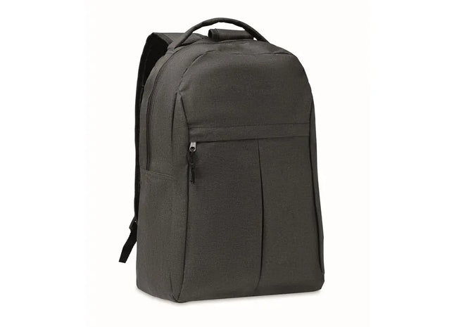 Rucksack 600D RPET SIENA - schwarz - umweltfreundlicher und stilvoller Begleiter für Alltag und Reisen TK Gruppe® Grosshandel 