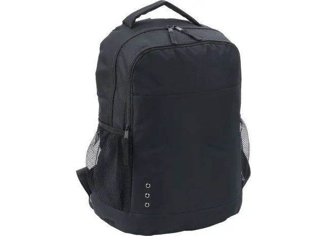 Rucksack aus Polyester Harry - Schwarz, Stilvoller & Robuster Alltagsrucksack für Schule & Arbeit TK Gruppe® Grosshandel 