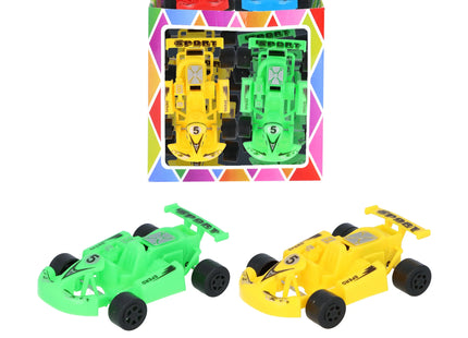 Rückzieh-Karts, 10 cm, 4 verschiedene Farben TK Gruppe® Grosshandel 