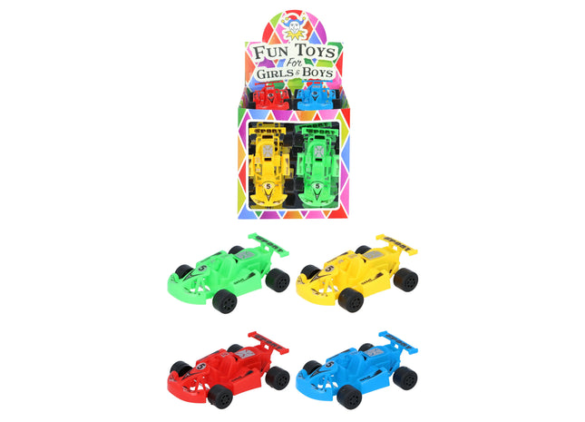 Rückzieh-Karts, 10 cm, 4 verschiedene Farben TK Gruppe® Grosshandel 