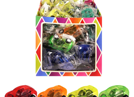 Rückziehautos, 5 cm, 8 Designs, 8 verschiedene Farben, Set TK Gruppe® Grosshandel 