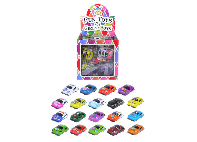 Rückziehautos, 5,3 cm, Verschiedene Designs und Farben, Spielzeugautos für Kinder TK Gruppe® Grosshandel 