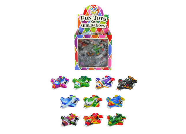 Rückziehflugzeuge, 5,5 cm, verschiedene Farben TK Gruppe® Grosshandel 