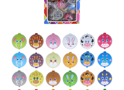 Rückziehtiere, 4,2 cm, 6 Designs, verschiedene Farben TK Gruppe® Grosshandel 