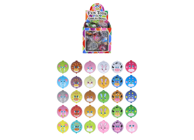 Rückziehtiere, 4,2 cm, 6 Designs, verschiedene Farben TK Gruppe® Grosshandel 