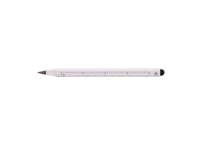 Ruloid Tintenloser Stift mit Integriertem Lineal - Weiß, Innovativ & Praktisch TK Gruppe® Grosshandel 