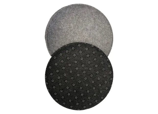 Runde Filz-Sitzauflage, Rutschfest, ca. 35cm Durchmesser, 2er-Set | Komfortable Stuhlkissen TK Gruppe® Grosshandel 