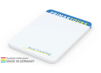 Runde Haftnotizen Plus 94 x 66 mm inkl. 4C-Druck – Selbstklebende Notizzettel für kreative Notizen TK Gruppe® Grosshandel 