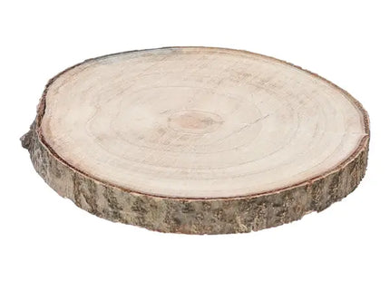 Runde Holzscheibe, Naturbelassen, Vielseitig Einsetzbar, ca. 17 cm Durchmesser TK Gruppe® Grosshandel 