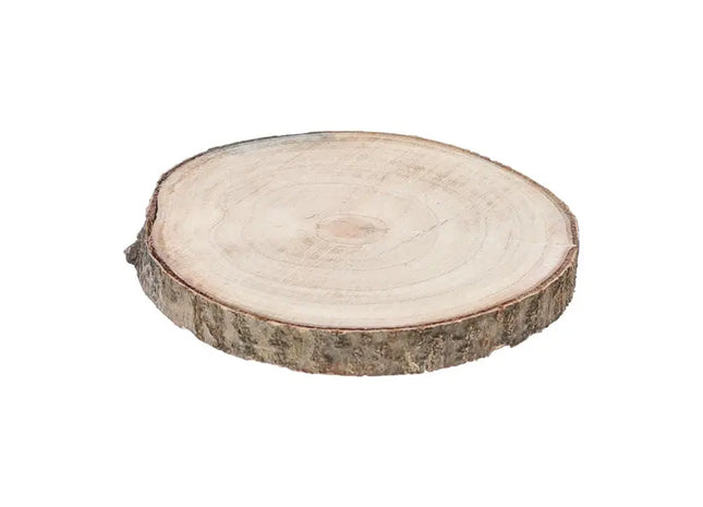 Runde Holzscheibe, Naturbelassen, Vielseitig Einsetzbar, ca. 17 cm Durchmesser TK Gruppe® Grosshandel 