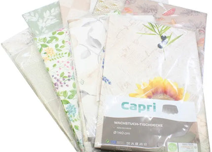 Runde Wachstuchtischdecke 140cm, Motiv, Abwaschbar & Robust TK Gruppe® Grosshandel 