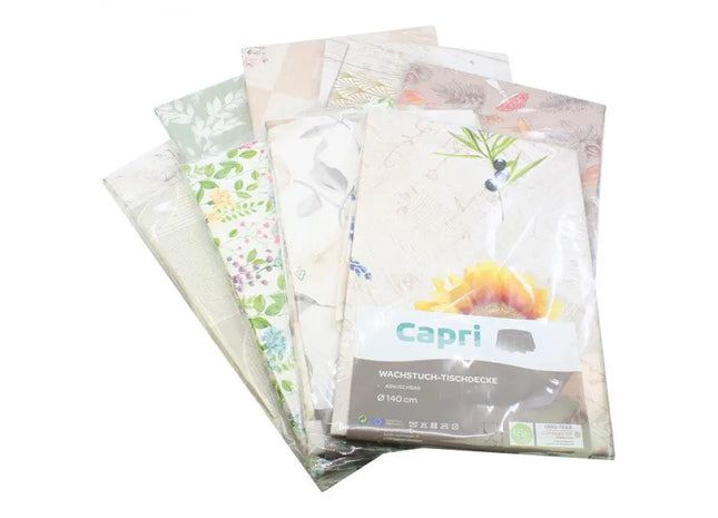 Runde Wachstuchtischdecke 140cm, Motiv, Abwaschbar & Robust TK Gruppe® Grosshandel 