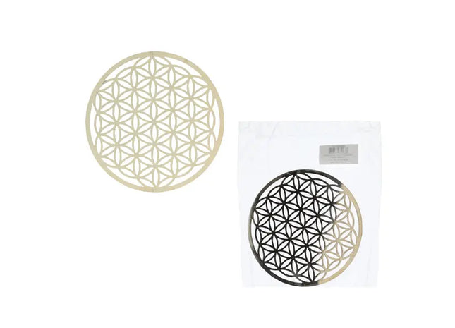 Runder Hänger Lebensblume, Spirituelles Dekor, ca. 12 cm Durchmesser TK Gruppe® Grosshandel 