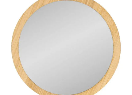 Runder Wandspiegel - Elegantes Naturdesign, Vielseitig einsetzbar TK Gruppe® Grosshandel 