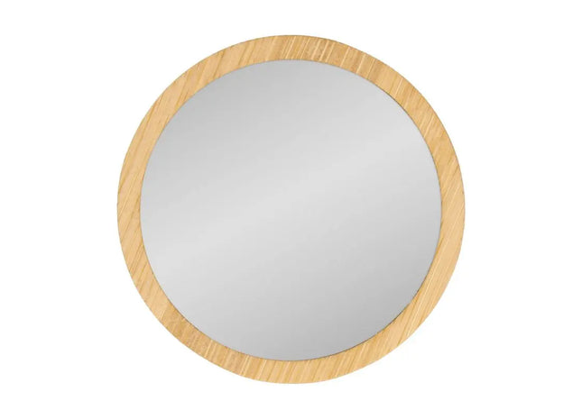 Runder Wandspiegel - Elegantes Naturdesign, Vielseitig einsetzbar TK Gruppe® Grosshandel 