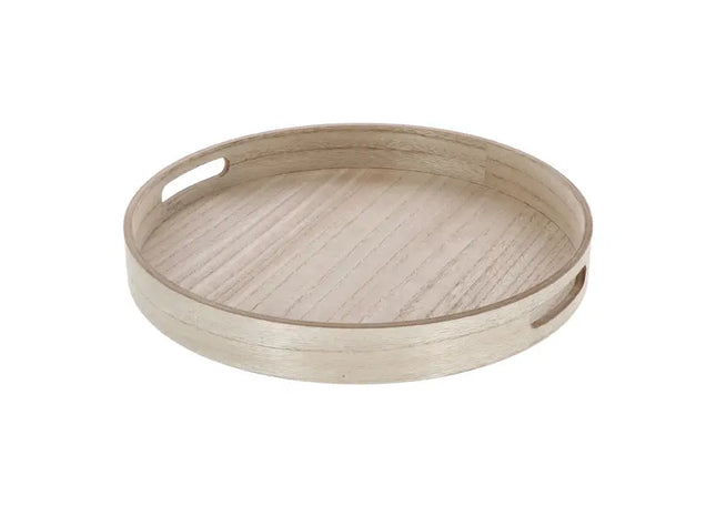 Rundes Holztablett, Durchmesser ca. 40 cm TK Gruppe® Grosshandel 